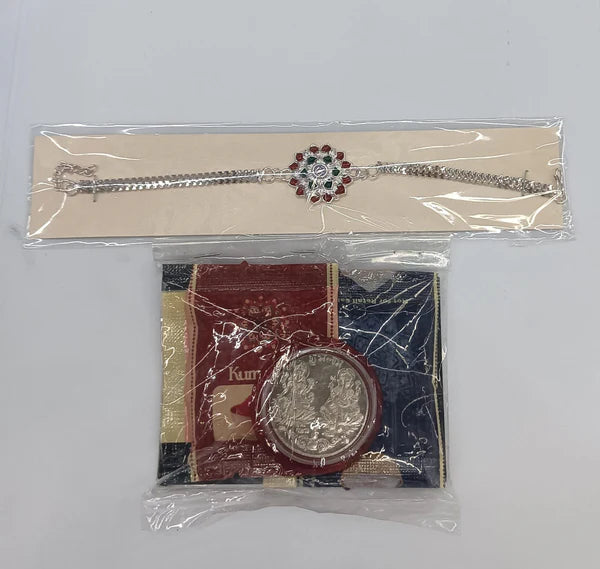 Elegant & Meaningful (Focus on the Bond) The Eternal Bond Bracelet Rakhi & Prosperity Celebration Box