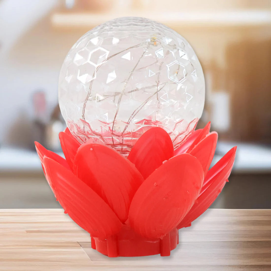 The Aura Crystal Lotus Ambient Luxury Lamp