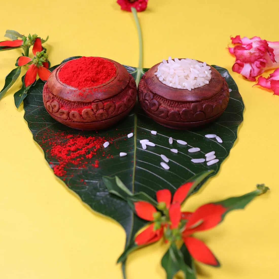 The Royal Peacock Rakhi Shubh Shuruat Hamper – Designer Peacock Rakhi with Decorative Silver Puja Thali, Auspicious Coin, Tilak Essentials & Gourmet Chocolate